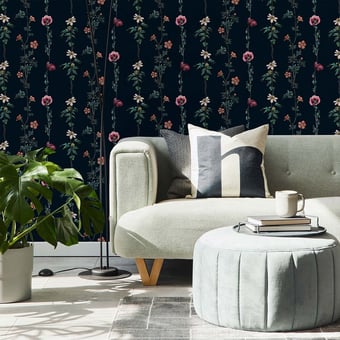 Papier peint Climbing Flowers Linen Coordonné