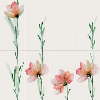 Gres porcellanato Wonderwall Fleur grande dalle Fiore A Cotto d'Este