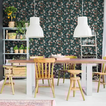 Floral Tapestry Wallpaper Mint Coordonné