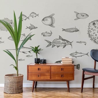 Papel pintado mural panorámico Sea Current Nude Coordonné