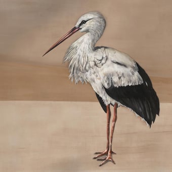 Stork Mother Panel Nude Coordonné