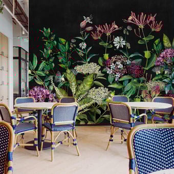 Wild Floral Panel Nuit Coordonné