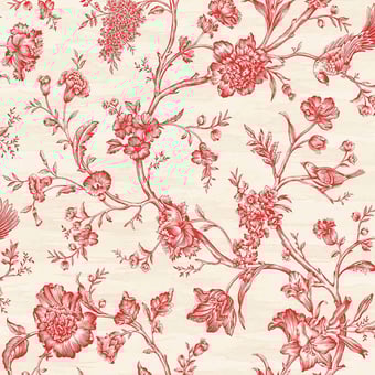 Carta da parati Floral Rouge Initiales