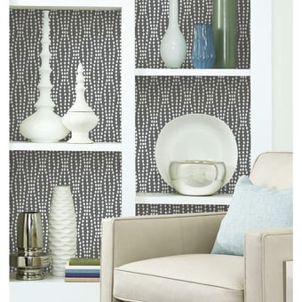 Strands adhesive wallpaper Blue York Wallcoverings
