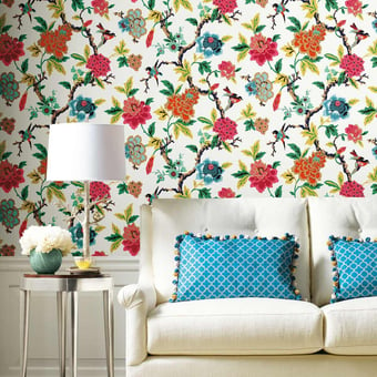 Candid Moments adhesive wallpaper Blue York Wallcoverings