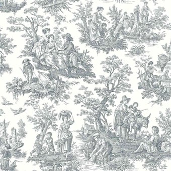 Papel pintado adhésif Country Life Toile Blue York Wallcoverings