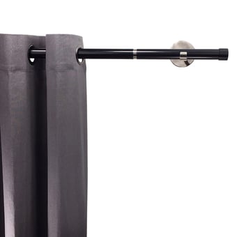 Tringle linoea Noir Nickel Cap 102 cm Getynd