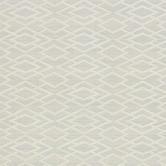 Geometric Silk Wallpaper Pewter Jane Churchill