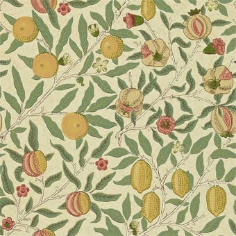 Tapete Fruit Beige/Coral/Gold Morris and Co
