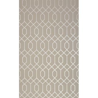 La Farge Wallpaper Pewter/Taupe Thibaut