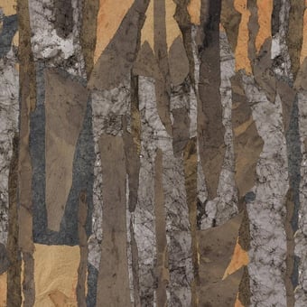 Mbuti Panel Wood Inkiostro Bianco