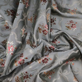 Tissu Lampas Romance Crème Lelièvre
