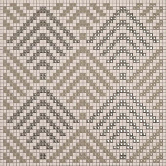 Mosaico Peggy Taupe, Ghiaccio, Acciaio Appiani