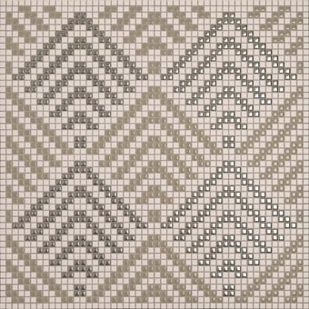 Mosaico Peggy Taupe, Ghiaccio, Acciaio Appiani