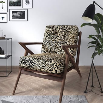 Velluto Leopard Jaune Edmond Petit
