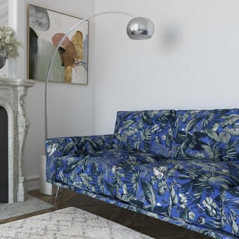 Feuillage Tapisserie Fabric Blanc Edmond Petit