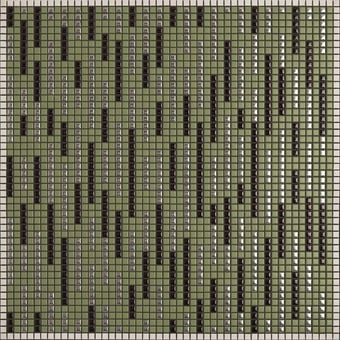 Mosaico Ginger Black, Oliva, Acciaio Appiani
