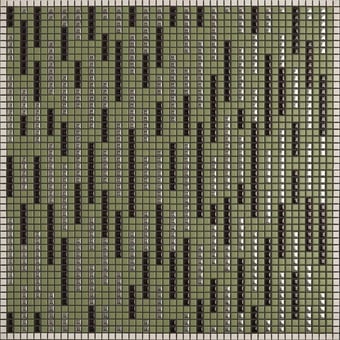 Mosaico Ginger Black, Oliva, Acciaio Appiani