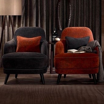 Tissu Divan Beige Sahco