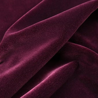 Velours Balboa Lie de vin Sahco