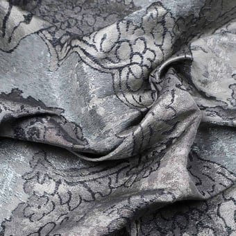 Tissu Mica Marine Sahco