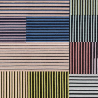 Assembled Check Fabric Birch Maharam