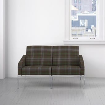 Mingled Plaid Fabric Dove Maharam