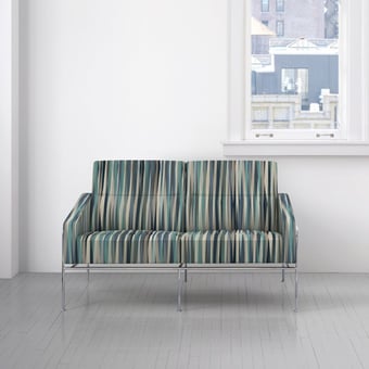 Overlapping Stripe Fabric Nimbus Maharam