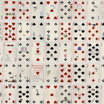 Playing Cards Front Wallpaper Chinois Maharam