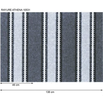 Rayure Athéna Fabric Dune Nobilis