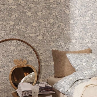 Papel pintado Stream Off white Ferm Living