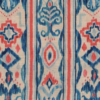 Mediterraneo Ikat Fabric Red Mindthegap