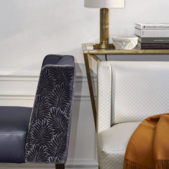 Top grain faux leather Blanc Nobilis