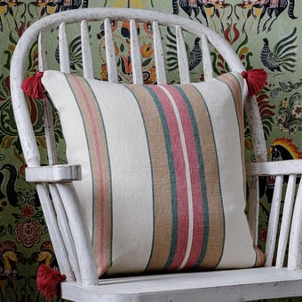 Kissen Herina Stripe Heavy Linen 50x50 cm Mindthegap