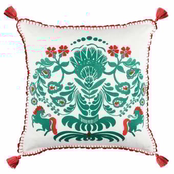 Kissen Horse Parade Embroidered Linen 50x50 cm Mindthegap