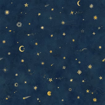 Papel pintado mural panorámico Starry Sky Petrol Sandberg