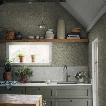 Papel pintado linonea Misty Blue Sandberg