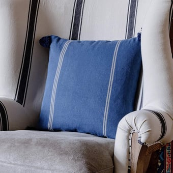 Katalin Stripe Heavy Linen Cushion 50x50 cm Mindthegap