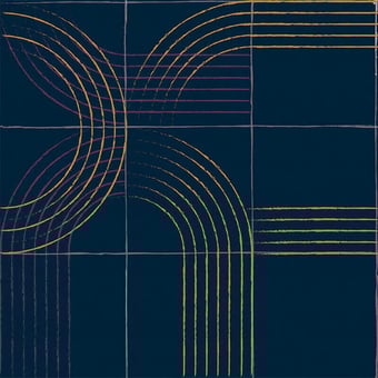 Frecuency Wallpaper Azul Oscuro Tres Tintas Barcelona