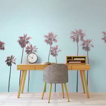 Tropical Trees Panel Pastel Montecolino