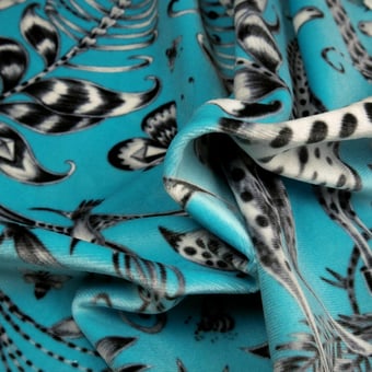 Kruger Velvet Teal Clarke and Clarke