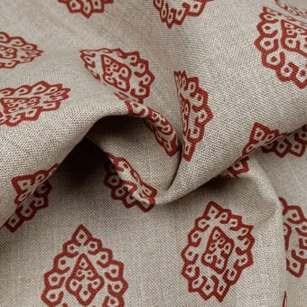 Mi Mazan Fabric Linen Beige Olivades