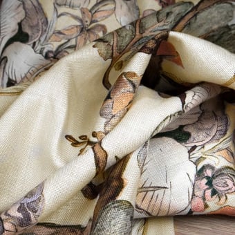 Wild Side Fabric Teal Mulberry
