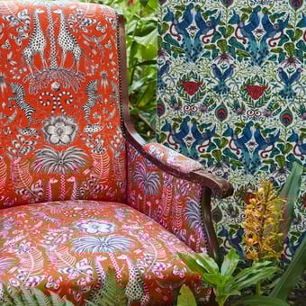 Kruger Fabric Eggshell Clarke and Clarke