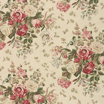 Floral Bouquet Fabric Soft Mulberry