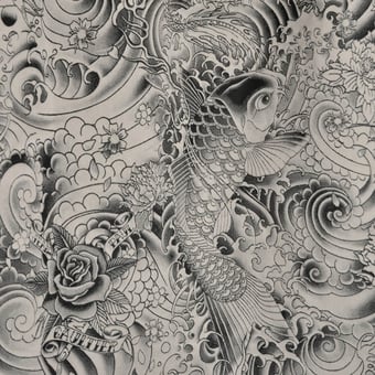 Tessuto Komodo Graphite Jean Paul Gaultier