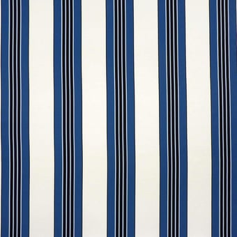 Rayure Castiglione Outdoor Fabric Aqua Edmond Petit