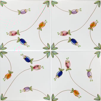 Carreau Tulipani Bianco Francesco De Maio