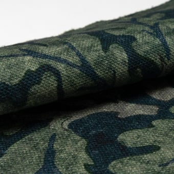 Oak Fabric Forest/Cream Morris and Co