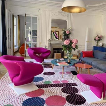 Tapis Japanese Abstraction 3 240x240 cm Maison Dada